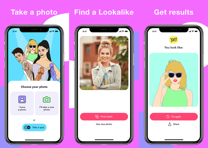 Celebrity Look-alike Apps Ideas